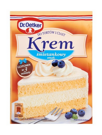 Dr. Oetker Krem Do Tortów Śmietankowy 120g