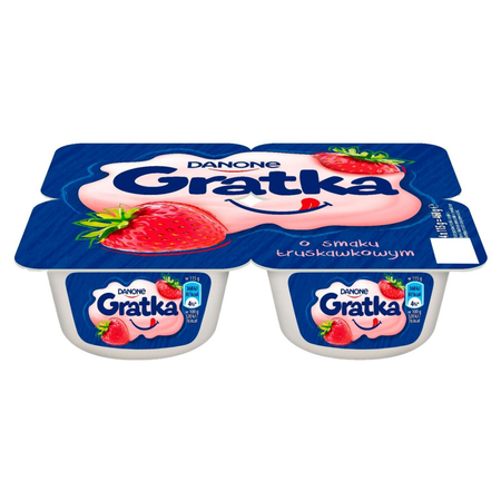 Jogurt Gratka Truskawka 4*115G