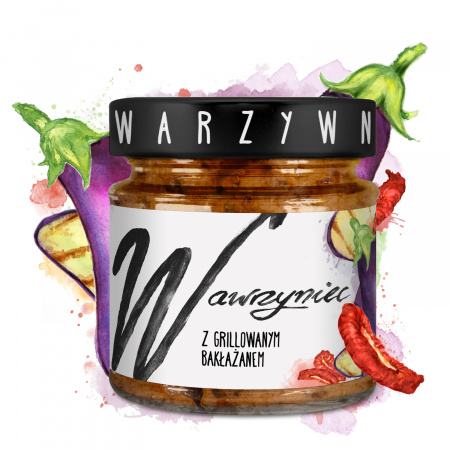 Pasta Warzywna z Grillowanym Bakłażanem Wawrzyniec 180G