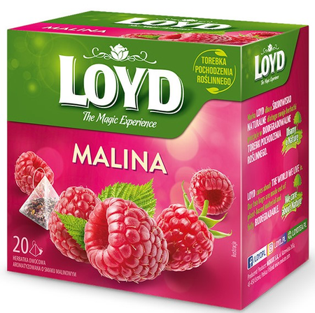 Herbata Loyd Malina 40G (20 Torebek)