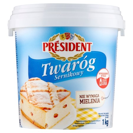 Twaróg Sernikowy President Wiaderko 1KG
